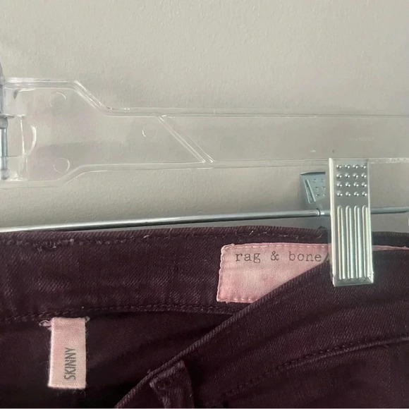Rag & Bone The Skinny Jeans Style W1502O337 Stretch Denim Purple Size 25 - Picture 6 of 6